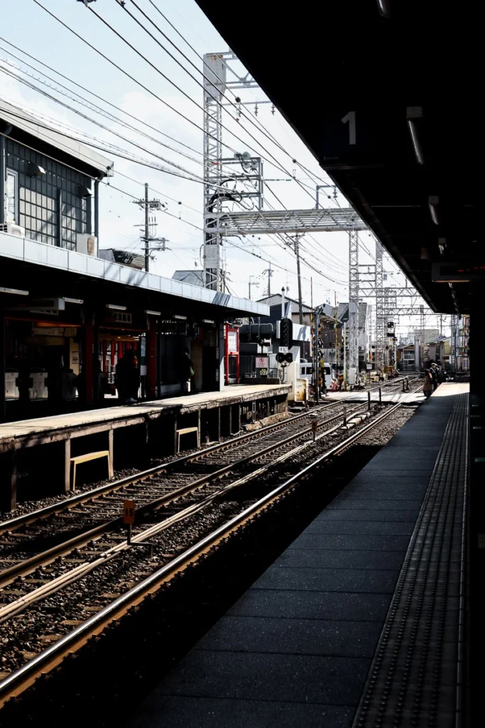 The train station that looks like it came from a Japanese drama.