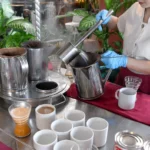 The local way to make Thai tea and coffee, served fresh at Centara Grand Mirage Pattaya.