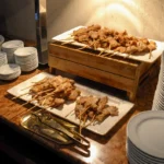 Thai Style pork skewer, a sweet & savory favourite.