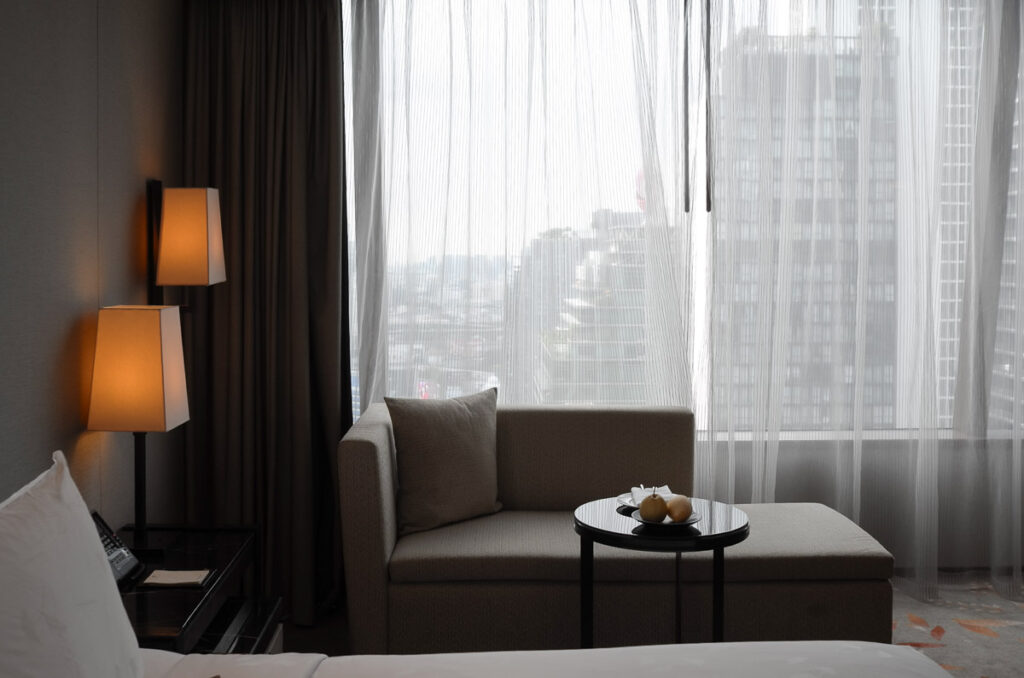 The kind of light from the window that gently awaken you in the morning at a hotel room.