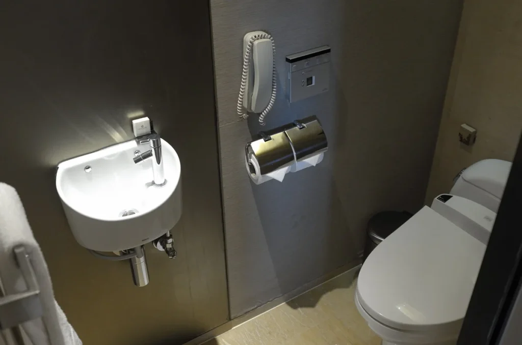 A Japanese style toilet room at Okura Prestige Bangkok.