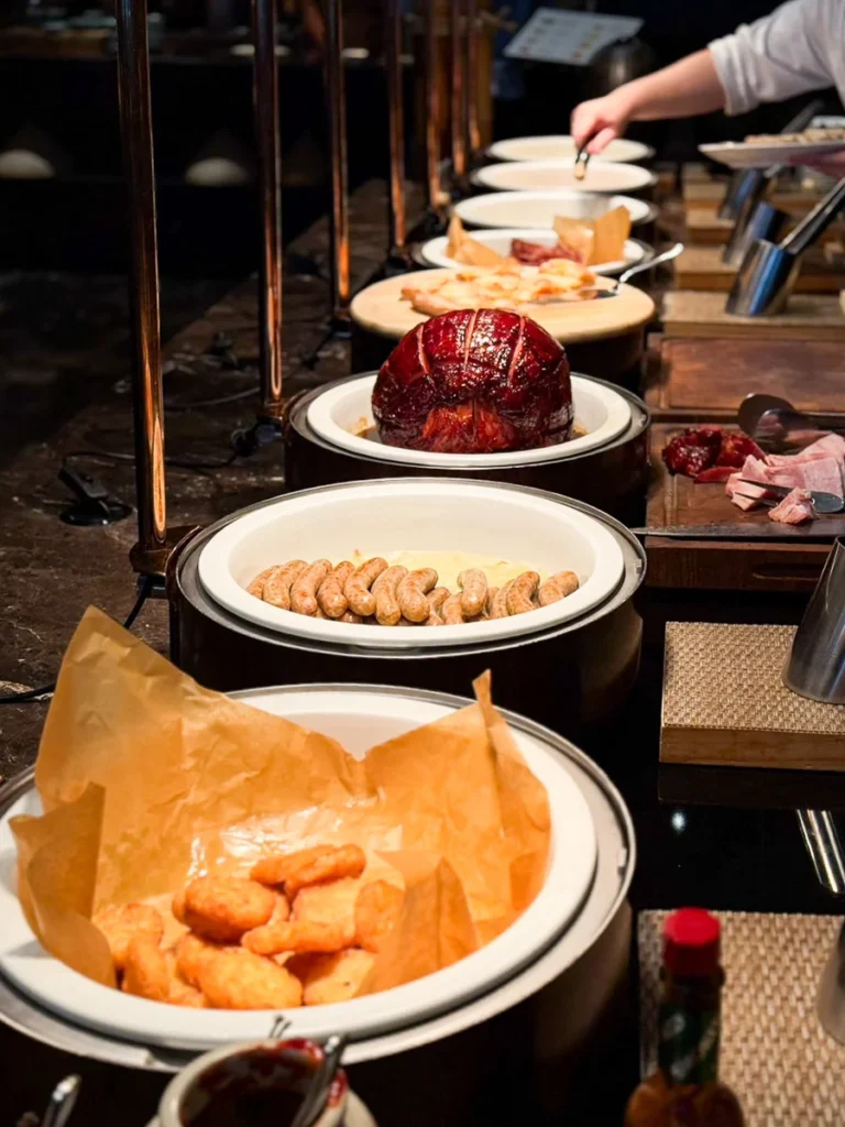 Simple international buffet station, but quality is noticable at a glance: Okura Prestige Hotel Breakfast.