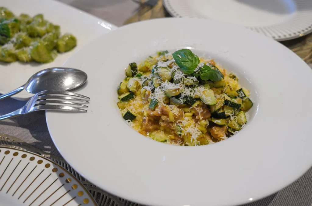 Risotto with italian sausage at Gian's Restaurant in Pattaya City.