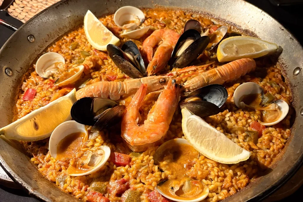 Seafood Paella at Little Spain Hua Hin, an authentic spanish cusine in Thailand.