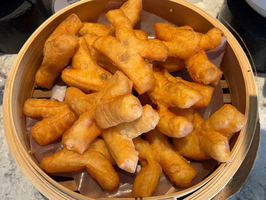 ปาท่องโก๋ or Chinese doughnut, a popular deepfried breakfast snack option for Thai people.