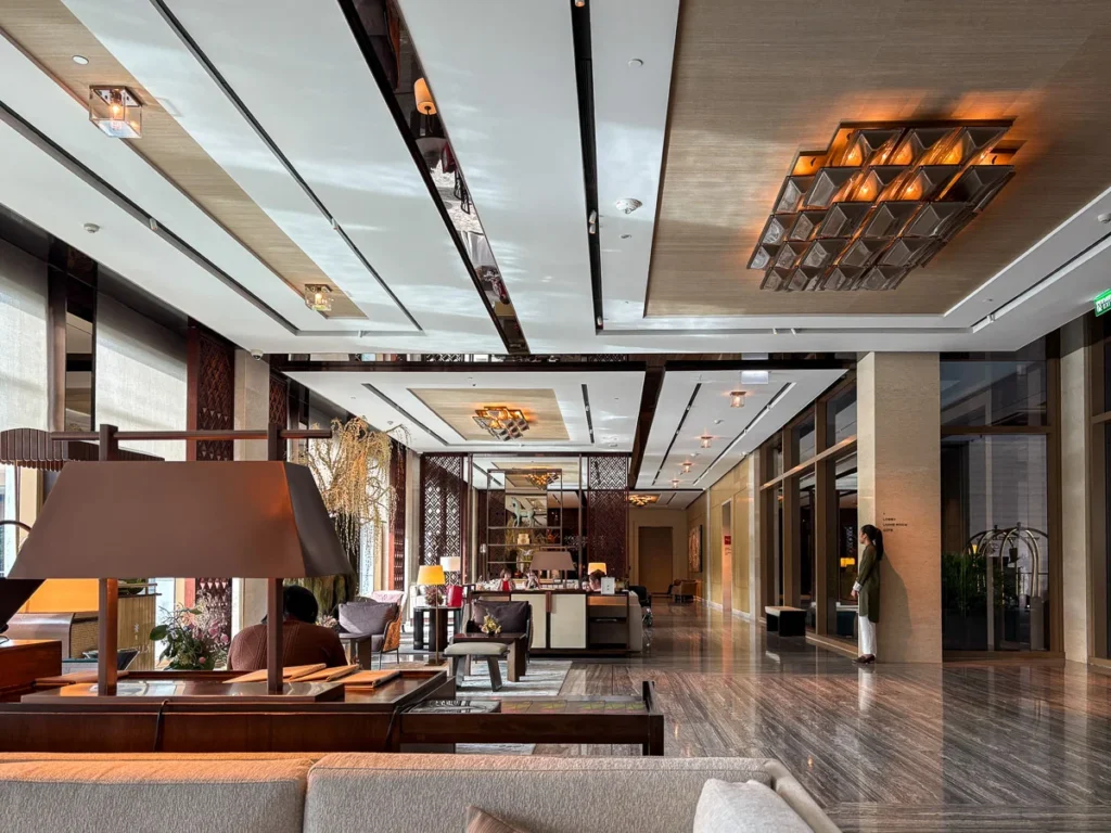 Capella Bangkok, drop-off lobby area and afternoon tea venue.