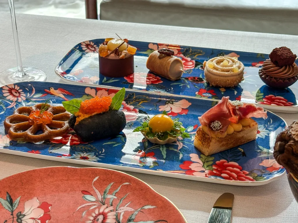 Capella Bangkok afternoon tea set, a chocolate theme collaboration with Valrhona.