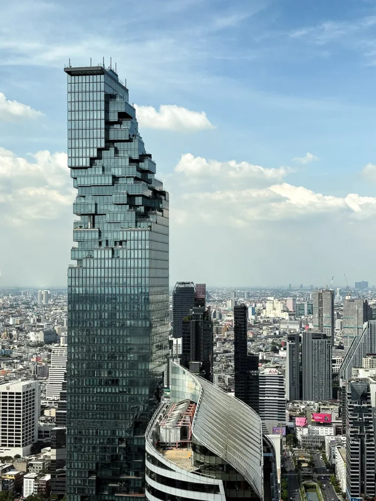 The majestic King Power Mahanakhon Building, one of the most unique skyscraper in Bangkok.
