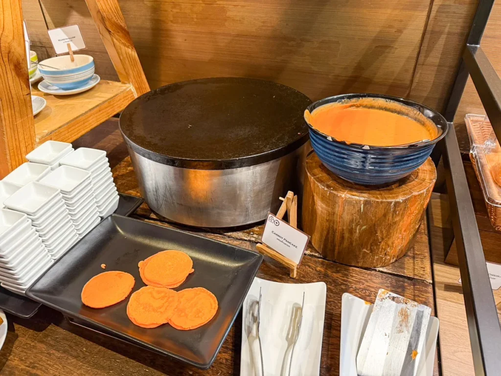 A self-made pancake station at U Nimman Chiang Mai, a little fun to morning buffet.