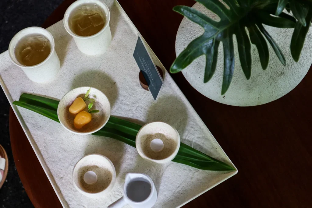 Hotel welcome drink, Kanchanaburi, Thailand