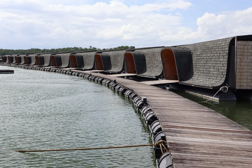 A floating hotel with incredible looking architecture, Z9 Kanchanaburi.