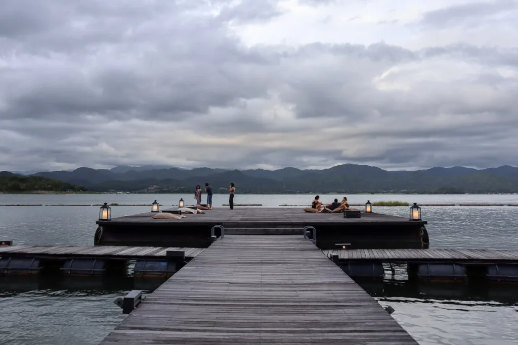 The main deck at Z9, a scenic spot to sit and relax.