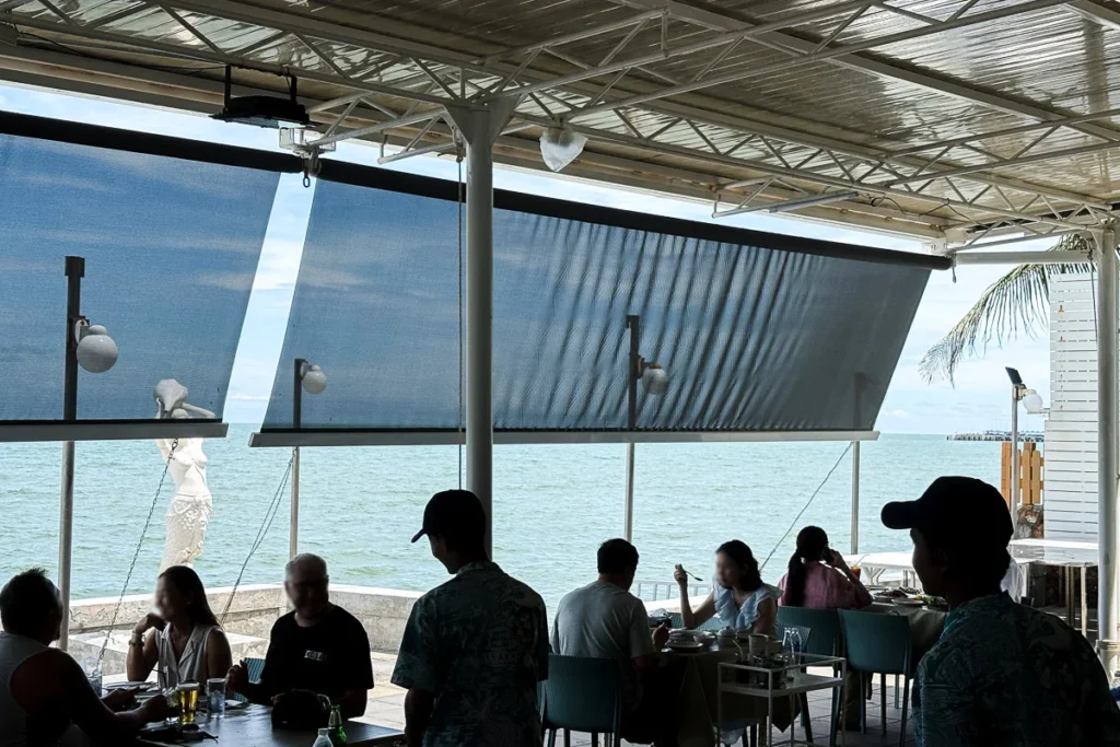 Baan Isara, popular seaside thai style seafood restaurant.