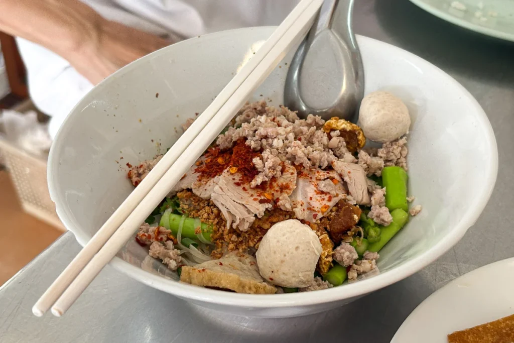 Local Thai style noodle in Cha-am.